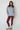 Button Up Knit Sweater - Grey Marl/Cherry Mocha